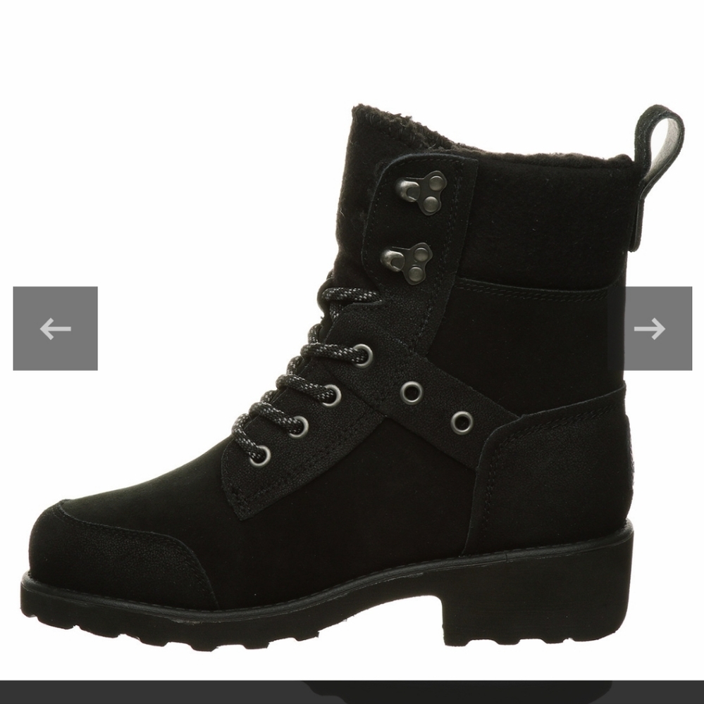 BEARPAWAlicia Faux Shearling Lace-Up Boot